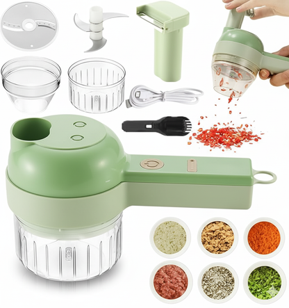 Cortador de Verduras Eléctrico 4 en 1